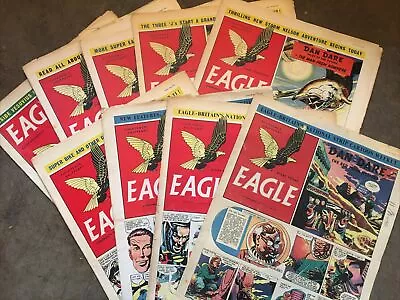 Buy EAGLE COMICS Vintage 1950s Issues From 1952/53/55/57 X14 • 9.99£