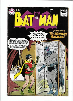 Buy Batman #118 [1958 Vg-fn]  The Merman Batman!  • 215.78£