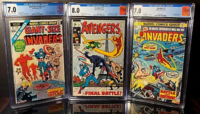 Buy First Appearance THE INVADERS Avengers 71 Giant-Size 1 1st Issue CGC 1969 Lot VF • 429.66£