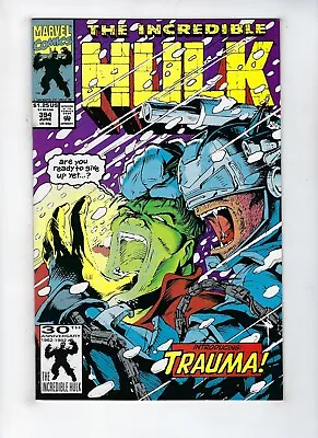 Buy Incredible Hulk # 394 Marvel Comics Intro Trauma Peter David June 1992 NM • 3.75£