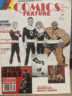Buy *rare* Comics Feature #27! Star Wars/fantastic Four! 1984 New Media • 5.23£