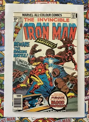 Buy Iron Man #89 - Aug 1976 - Daredevil Appearance! - Fn+ (6.5) Pence Copy! • 6.74£