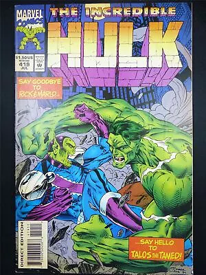 Buy The Incredible HULK #419 - Marvel Comic #49B • 3.50£