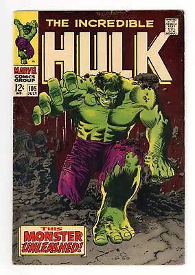 Buy Incredible Hulk #105 VG 4.0 1968 • 54.65£