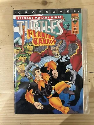 Buy Teenage Mutant Ninja Turtles & Flaming Carrot Crossover #3 - Mirage January 1994 • 17.95£