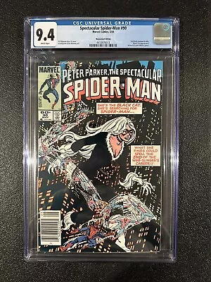Buy Spectacular Spider-Man #90 Newsstand CGC 9.4 White Pages 1st Black Costume • 102.77£
