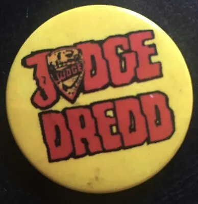 Buy Judge Dredd 32mm 80s 2000 AD COMIC UK PIN BUTTON BADGE FORBIDDEN PLANET ORIGINAL • 19.99£