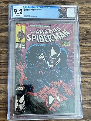 Buy AMAZING SPIDER-MAN #316 CGC 9.2 Todd McFarlane 1st Venom Cover Retired Label Key • 160.85£
