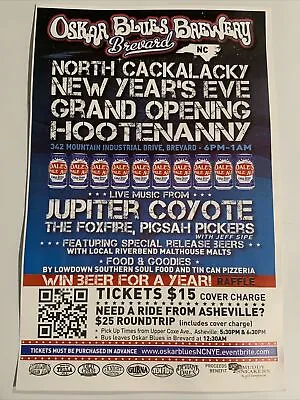 Buy Oskar Blues Brewery Poster New Year's Eve Grand Opening JUPITER COYOTE Very Rare • 33.58£
