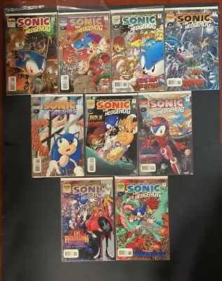 Buy Lot Of 9 Sonic The Hedgehog # 60 67 69 70 72 73 74 76 77 Archie Adventure SEGA • 68.04£