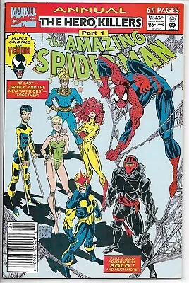 Buy Amazing Spider-Man Annual #26 1st Solo Venom Story Marvel 1992 VF Newsstand • 3.95£