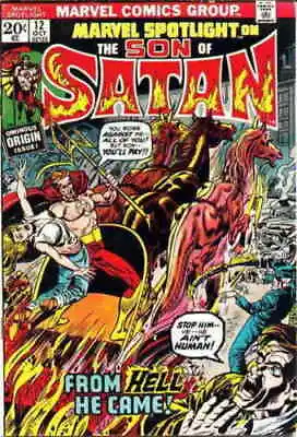 Buy Marvel Spotlight #12 (1971) 1st Daimon Hellstorm Solo Pence Vg+ Marvel • 49.95£