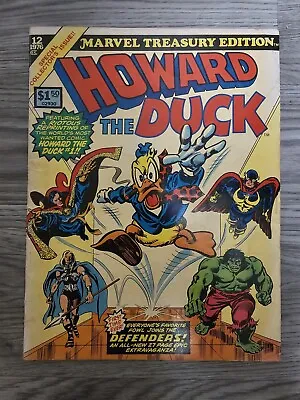 Buy Marvel Treasury Edition #12 Howard The Duck (1976) W/ Defenders Giant Comic VG-F • 14.21£