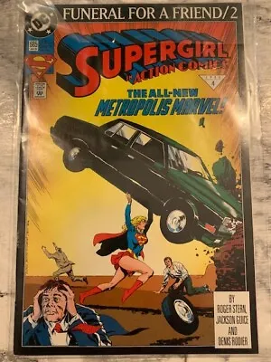 Buy Supergirl Action Comics 685 Homage Variant Funeral For A Friend Pt 2 DC 1993 VF • 5.99£