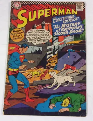 Buy Superman 189 Solid Vg Minus 1966 Full Length Story Krypton Lives Again • 14.79£