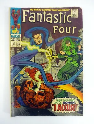 Buy Fantastic Four #65 Marvel Comics 1st Ronan The Accuser, Jack Kirby VG- 1967 • 37.94£