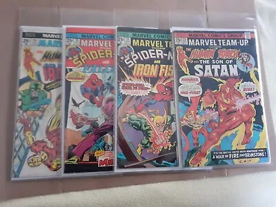 Buy Marvel Team Up Spiderman # 29 To 32. 4 Comic Joblot.  MVS. VG+ 1975 Marvel Comic • 22.99£