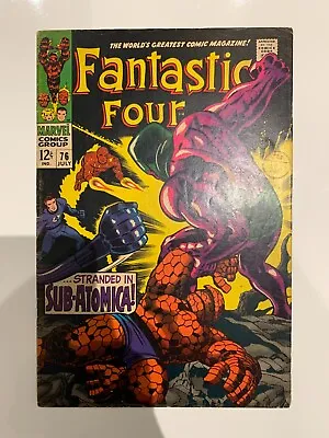 Buy Marvel Comics. Fantastic Four. # 76. 1968. Galactus, Silver Surfer, Psycho Man • 20£