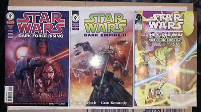 Buy 5 Star Wars Comics Dark Empire, Clone Wars Dark Horse 1st Thrawn Outside Of Heir • 15.81£