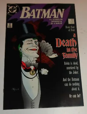 Buy Batman #429 Death In The Family Classic Joker Cover Glossy 9.2 1988 • 8.44£