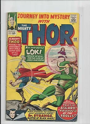 Buy Journey Into Mystery The Mighty Thor #108 Loki,dr Strange Very Good+ Cond • 35.48£