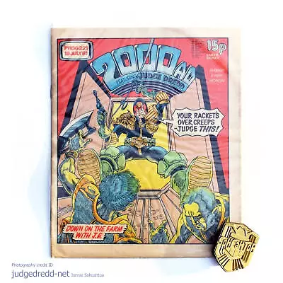Buy 2000AD Prog 221 Judge Dredd 2000A.D. Comic Book Issue + Comic Bag And Board • 8.25£