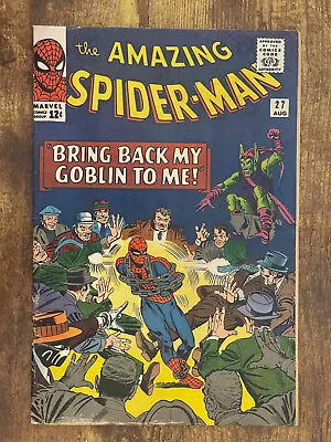 Buy Amazing Spider-Man #27 - BEAUTIFUL - Green Goblin - Marvel Comics 1965 • 38.92£