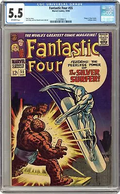 Buy Fantastic Four #55 CGC 5.5 1966 2103389012 • 204.81£