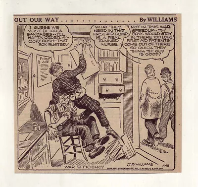 Buy Out Our Way By J.R. Williams - 20 Large Daily Comic Panels From Jan./May 1941 • 5.54£