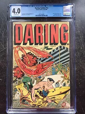 Buy DARING COMICS #12 CGC VG 4.0; OW; Human Torch/Subbie Cover, Last Issue! • 1,028.68£
