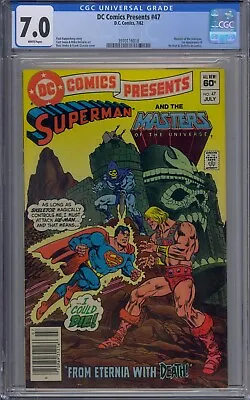 Buy Dc Comics Presents #47 Cgc 7.0 1st He-man Skeletor Motu White Pages Newsstand • 215.86£
