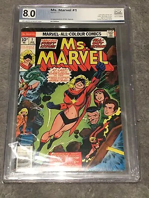 Buy Ms Marvel #1 (1977) PGX 8.0 Blue Label • 120£