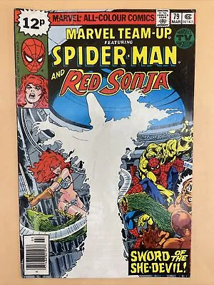Buy Marvel Team-Up #79 Red Sonja Spider-Man 1979 MARVEL Mary Jane Comics Team • 19.99£