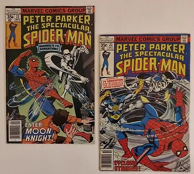 Buy Peter Parker 22 & 23 ( Enter: The Moon Knight Pt.1 & 2 1978 • 12.67£