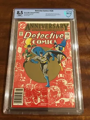 Buy Detective Comics #526 Newsstand Edition CBCS 8.5 WHITE PAGES Not CGC • 79.06£