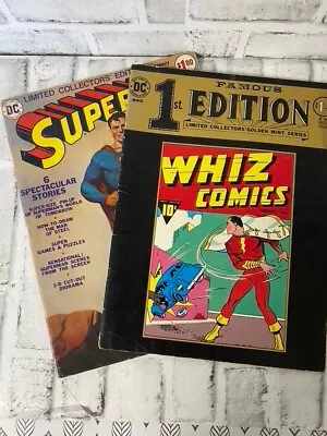 Buy Action Comics #1 Whiz Comics #1 Famous 1st Ed F-4 & Superman C-31 Oversized VTG • 20£