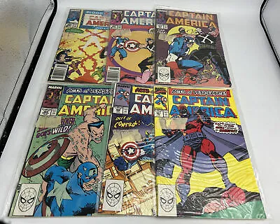 Buy Captain America 362-367 1989 Marvel Comics Lot Of 6 Copper Age Vintage Free Ship • 27.77£