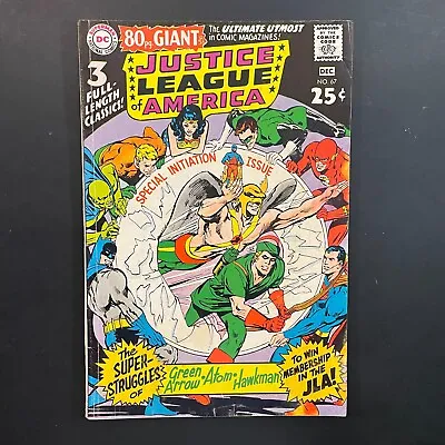 Buy Justice League Of America 67 Silver Age DC 1968 Neal Adams Giant Size Comic Book • 15.95£