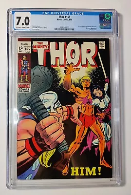 Buy Thor #165 CGC 7.0 1969 1st Full Appearance Of Him (Adam Warlock) White Pages. • 240.14£