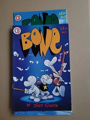 Buy Bone By Jeff Smith #1 2 3 4 5 6 & 7 Cartoon Books June 1993 /april 1994 • 20£