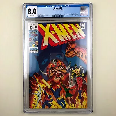 Buy (Uncanny) X-Men #51 (1968) CGC 8.0, 1st Erik The Red • 179.89£