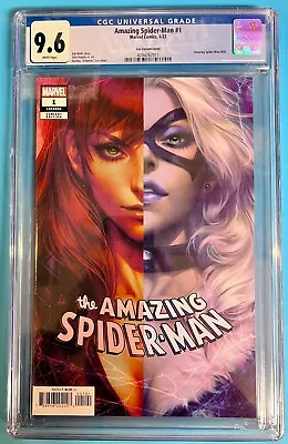 Buy THE AMAZING SPIDER-MAN #1 LAU (Artgerm) VARIANT COVER CGC 9.6 • 47.49£