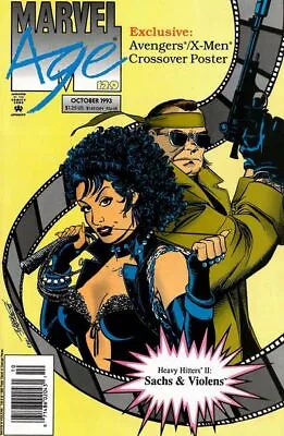 Buy Marvel Age (1983) # 129 (8.0-VF) With Avengers/X-Men Poster, Adam Hughes Back... • 10.80£