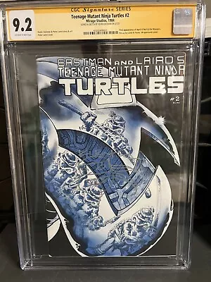 Buy Teenage Mutant Ninja Turtles #2 CGC 9.2 Signed And Sketched Eastman OW To W PGS • 719.57£