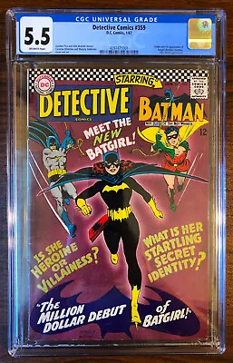 Buy M4771: Detective Comics #359, Vol 1, 5.5 Graded CGC • 947.90£