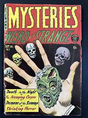 Buy Mysteries Weird And Strange #3 Pre Code Horror Golden Age 1953 Complete Fair/GD • 118.40£
