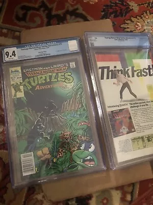 Buy CGC 9.4 Newsstand Teenage Mutant Ninja Turtles Adventures  # 15 • 35.57£