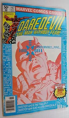 Buy Daredevil #167 Frank Miller 9.0 • 18.95£