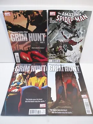 Buy Amazing Spider- Man 634, 635, 636, 637 Grim Hunt - Marvel Comics 2010 • 39.41£