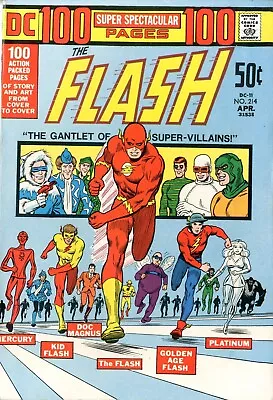 Buy Flash   # 214    FINE VERY FINE    April 1972     100 Page Super Spectacular • 43.31£